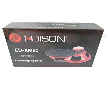 Edison Ed XM80 Midrange Oto Hoparlör 20 Cm 500W Maksimum 100W RMS