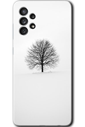 Galaxy A32 4G Kılıf HD Desen Baskılı Arka Kapak - Alone Tree 