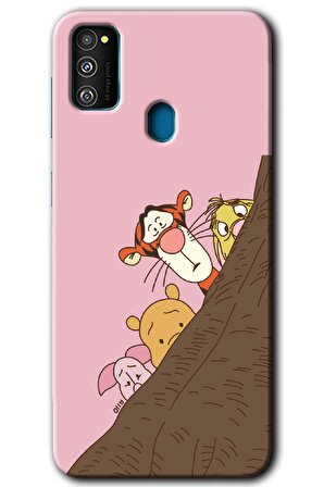 Galaxy M21 Kılıf HD Desen Baskılı Arka Kapak - Winnie the Pooh 