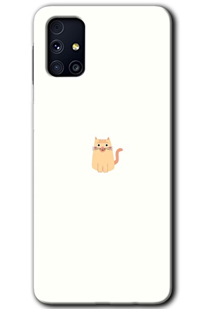 Galaxy M31s Kılıf HD Desen Baskılı Arka Kapak - Cat Minimalism 