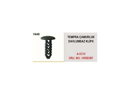 ÇAMURLUK DAVLUMBAZ KLİPSİ TEMPRA 14592387