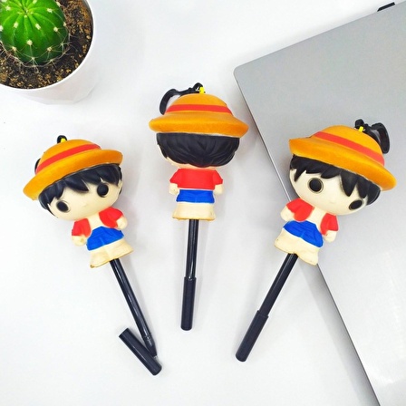 Squishy Jel Mürekkep Kalem Sevimli One Piece Luffy