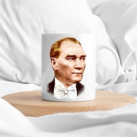 Kişiye Özel Mustafa Kemal Atatürk Resimli Kupa Bardak