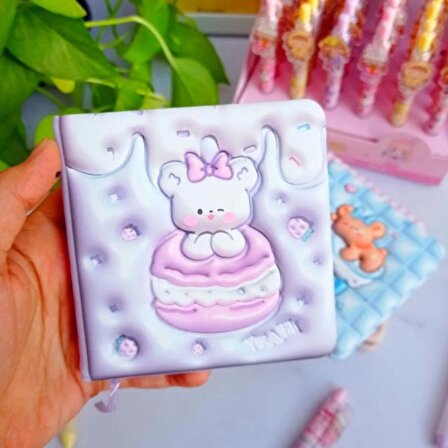 Kawaii Ayıcık Yumuşak Kapaklı Pofidik Defter Hatıra Defteri 1 adet