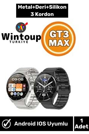 Gt3 Max Akıllı Kol Saati Yüksek Çözünürlüklü Renkli Ekran Nfc Akıllı Saat GT3 MAX