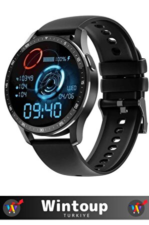 Gt5 Saat Bluetooth Kulaklıklı 2si 1 Arada Gps//siri Destekli Deri Kordonlu Watch Buds Akıllı Saat