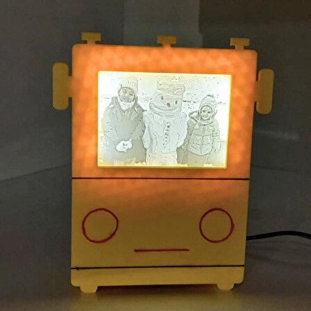 kişiye özel 3D fotoğraflı led ışıklı litofan lamba
