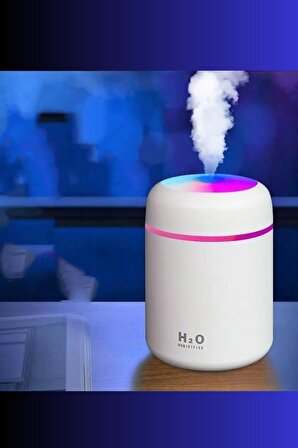 H2O Humidifier Oda Araç Aroma Difüzörü Buhar Makinesi Işıklı Hava Nemlendirici
