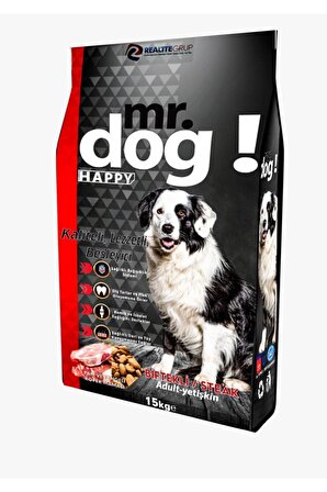 Mr Dog Happy Biftekli Yetişkin Kuru Köpek Maması 15 kg
