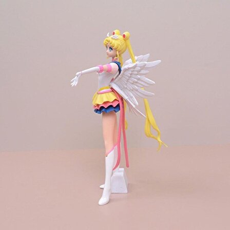 Sailor Moon Ay Savaşçısı Figür Oyuncak Koleksiyon Masaüstü Süsü Biblo 23 cm 11065