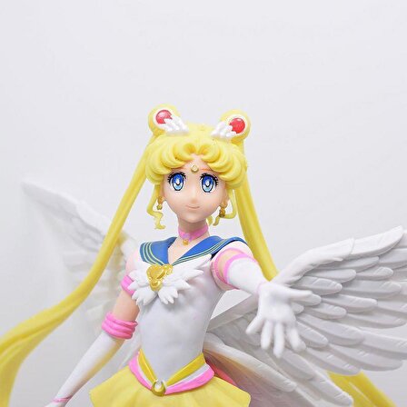 Sailor Moon Ay Savaşçısı Figür Oyuncak Koleksiyon Masaüstü Süsü Biblo 23 cm 11065