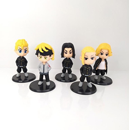 Tokyo Revengers 5 li Set Anime Aksiyon Figür Karakterleri 10 cm