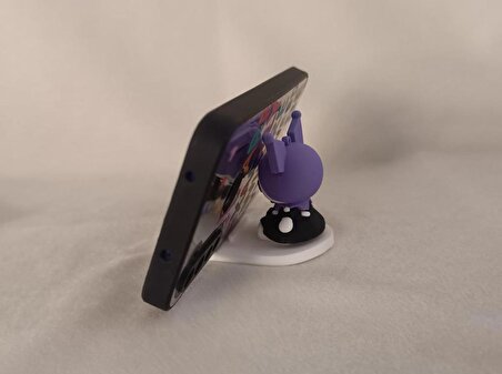 Telefon Tutucu Sanrio Kuromi Silikon Telefon Standı Karakter Figür Oyuncak