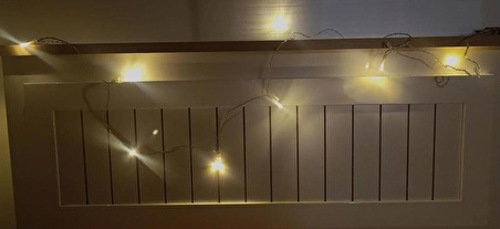 Led Pilli Dekoratif Led Işık Yılbaşı Süsü 2 Metre Duvar Dekor Hediye 