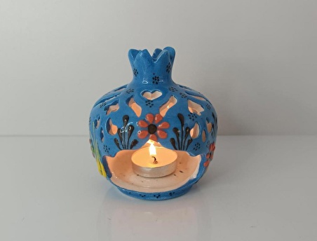 Buhurdanlık Çini tealight mumluk Ev Dekor Masa süsü  Özel Gün Hediye 