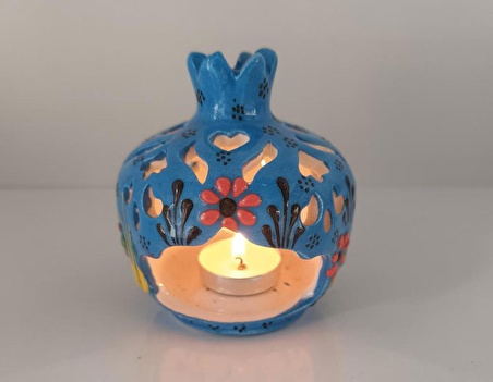 Buhurdanlık Çini tealight mumluk Ev Dekor Masa süsü  Özel Gün Hediye 