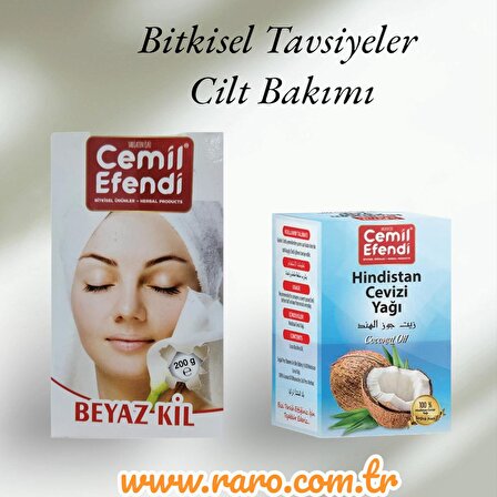 Hindistan Cevizi Yağı150ml , Beyaz Kil 200gr