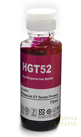 hementoner Mürekkep-Hp Gt52Xl Kırmızı Refill Ink.-90Ml (Muadil)