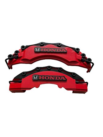 Paspasgarajı Honda Yazılı Kaliper Kapağı 4 adet ( Renk Seçeneklerimiz Mevcuttur ) Kırmızı