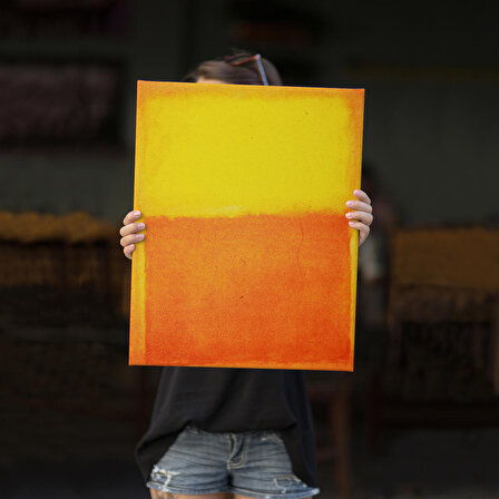 Mark Rothko Turuncu Sarı Eseri Kanvas Tablo