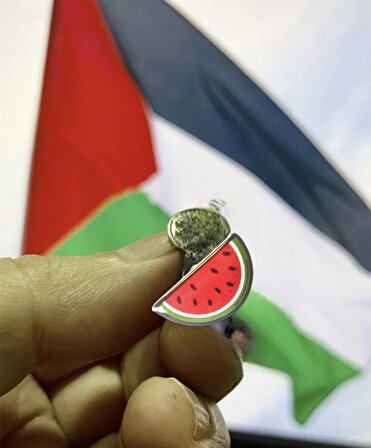 Filistin Direnişi Sembolü Karpuz Dilimi Rozet 1 adet 