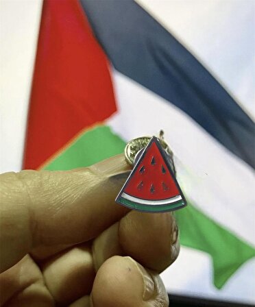 Filistin Direnişi Sembolü Karpuz Dilimi Rozet 1 adet 