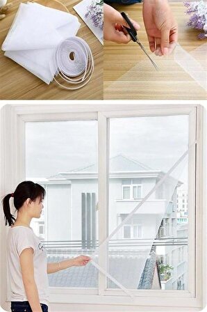 BUFFER® Tüm Cam Pencere Kapılara Uyumlu Tek Kanat Pencere Sinekliği