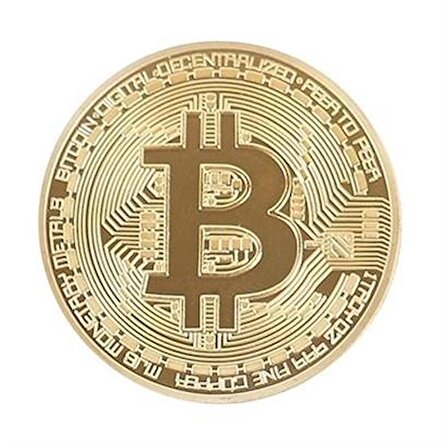 BUFFER® Bitcoin Madeni Hatıra Parası Madeni Bitcoin Hediye Sikke Para