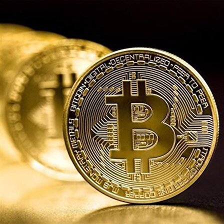 BUFFER® Bitcoin Madeni Hatıra Parası Madeni Bitcoin Hediye Sikke Para