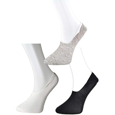 Airsocks 12 Li Dikişsiz Yıkamalı Karışık Renk Babet Çorap