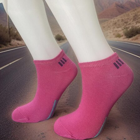 6’lı Rengarenk Kadın Spor Patik Çorap