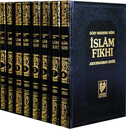 Dört Mezhebe Göre İslam Fıkhı (8 Cilt, İthal Kağıt) -1968