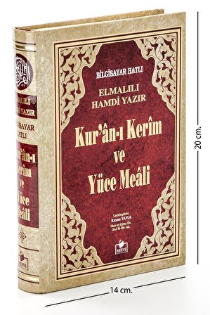 Merve Yayınları Kuran-ı Kerim Meali Blg. Hatlı Hafız Boy - Elmalılı Muhammed Hamdi Yazır