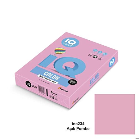 Iq Color A4 Renkli Fotokopi Kağıdı Açık Pembe 80 Gr 1 Koli 5 Paket