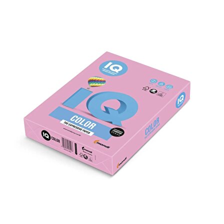 Iq Color A4 Renkli Fotokopi Kağıdı Açık Pembe 80 Gr 1 Koli 5 Paket