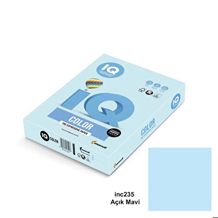 Iq Color A4 Renkli Fotokopi Kağıdı Açık Mavi 80 Gr 1 Koli 5 Paket