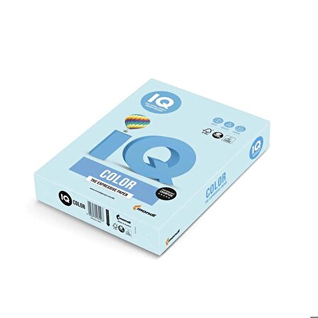 Iq Color A4 Renkli Fotokopi Kağıdı Açık Mavi 80 Gr 1 Koli 5 Paket