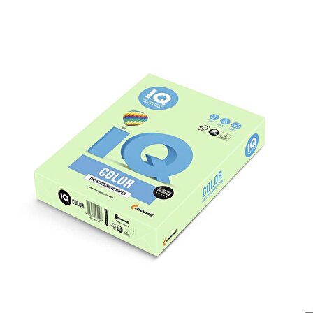 Iq Color A4 Renkli Fotokopi Kağıdı Açık Yeşil 80 Gr 1 Koli 5 Paket