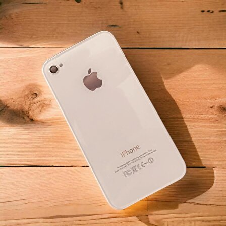 iPhone 4S Arka Kapak iPhone 4S uyumlu Beyaz Arka Kapak 