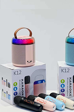 K12 Kablosuz Karaoke Mikrofon Taşınabılır Bluetooth