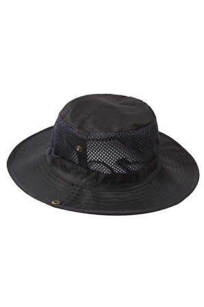 Katlanabilir Yazlık Fileli Fötr Şapka