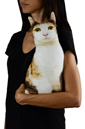 NİSHEV 3D Dijital baskılı kedi yastık EGE  KEDİSİ kedi