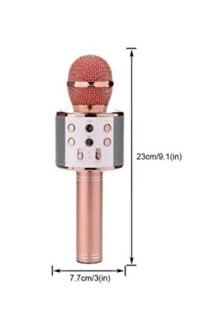 Subzero Rose Tv50 Karaoke Bluetooth Mikrofon Hoparlörlü (TÜRKÇE SESLENDİRME)