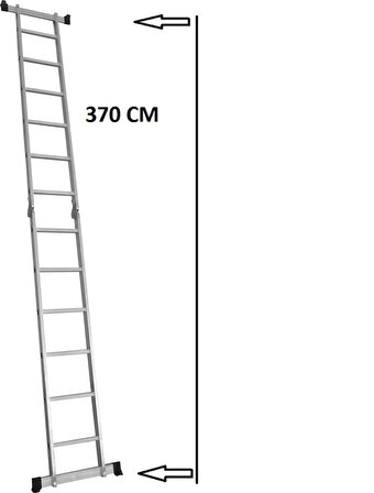 beykon tek kırma 2x6 12 basamak katlanır merdiven