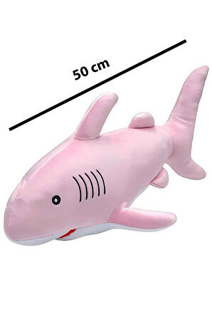 Pembe Köpek Balığı Peluş Oyuncak 50cm