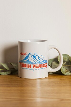 Porselen - Iqra - Visit Twin Peaks Motto Kupa Bardak. .