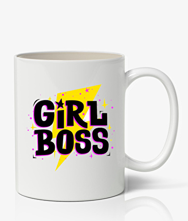 Girl Boss Baskılı Kupa Bardak