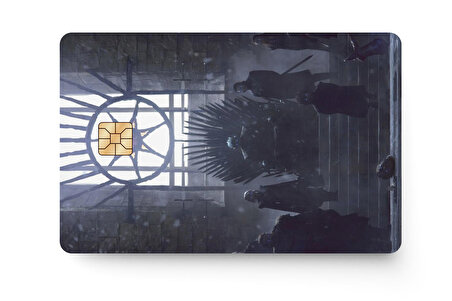 Game Of Thrones Kredi Banka Kartı Sticker Çip Yeri Açık