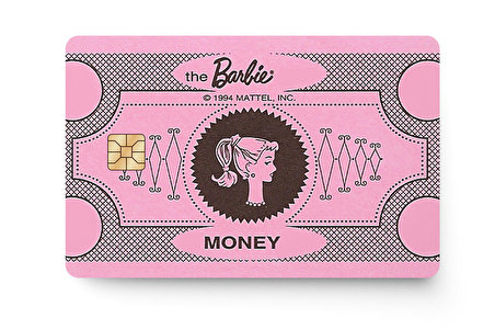 Barbie Money Kredi Banka Kartı Sticker Çip Yeri Açık