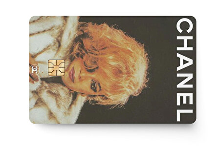 Bergen Chanel Kredi Banka Kartı Sticker Çip Yeri Açık